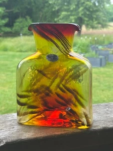 Blenko Glass Helios Mars 384 Water Bottle NEW W/label - Picture 1 of 7
