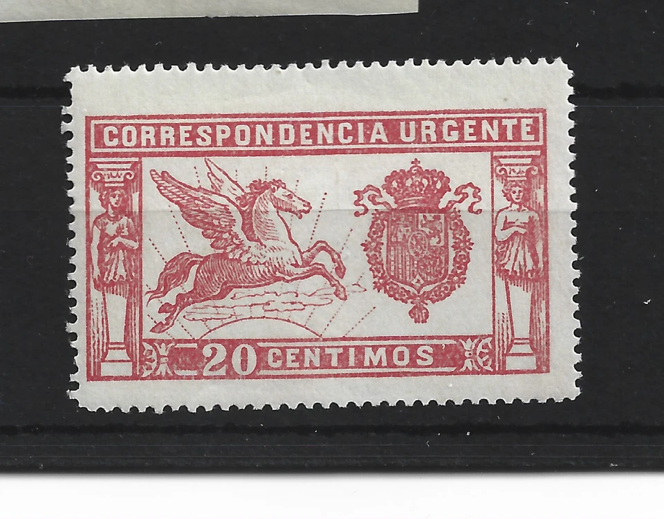 1905 Pegaso edifil 256C Bien Centrado Color Rosa Numeración A, 081.833 Foto 1 de 1