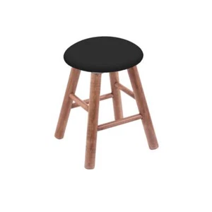 Maple Round Cushion 18" Swivel Vanity Stool with Smooth Legs, Medium Finish,... - Picture 1 of 3