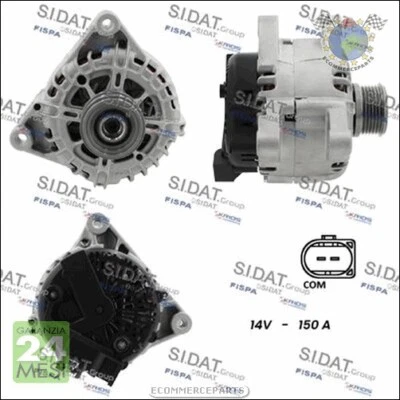 Alternatore Sidat per FORD GRAND C-MAX FIESTA FOCUS KUGA - Immagine 1 di 3