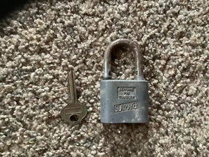Vintage Old Slaymaker Padlock with key - Picture 1 of 3
