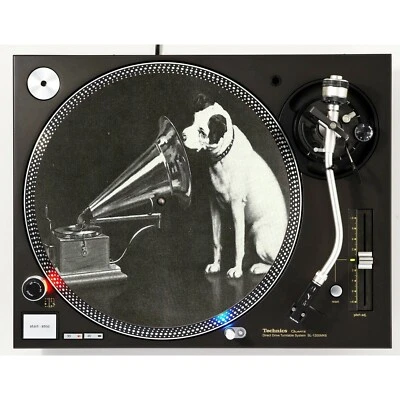 PLASTIC WAFFLES Audiophile His Masters Voice #2 Slipmat Turntable 12" LP Record Player, DJ X1