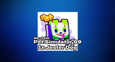 Roblox Pet Sim Simulator 99 PS99 - 1x Jester Dog -cheap and fast!
