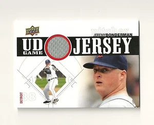 2010 Upper Deck UD Game Jersey #JB Jeremy Bonderman Detroit Tigers Insert - Picture 1 of 2