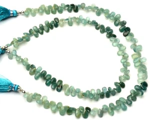 Natural Gem Grandidierite 7x5 mm Size Faceted Pear Briolette 10.5" Strand - Picture 1 of 7