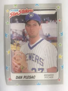 1988 Fleer Dan Plesac Milwaukee Brewers No. 39 - Bild 1 von 2