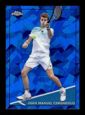 2021 Topps Chrome Sapphire Tennis #77 Juan Mauel Cerundolo