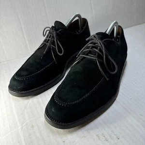 Cole Haan Suede Oxford Shoes Men Sz 9.5 M Black Italy Leather Capsule VersatileY - Picture 1 of 17
