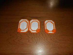 2 BILDERRAHMEN HELLGELBE KÜHLSCHRANKMAGNETE - 1 DOPPELT - 1 EINZELN (NEU) - Bild 1 von 5