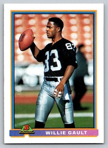 1991  Bowman #249 Willie Gault Los Angeles Raiders
