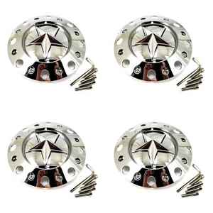 4 XD Series (by KMC) Chrome Wheel Center Hub Caps for 5/6/8Lug XD775 Rockstar - Picture 1 of 7
