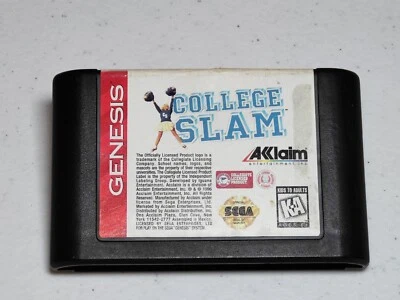College Slam (Sega Genesis, 1996) Authentic Cartridge Only TESTED/WORKS!! - Image 1 of 4