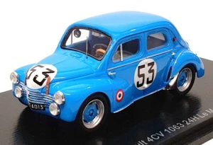 Spark 1/43 Scale S5225 - Renault 4cv 1063 #53 24H Le Mans 1952 - Blue - Picture 1 of 5
