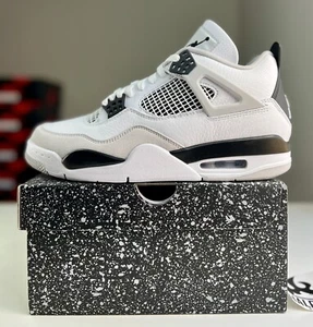 Nike Air Jordan 4 Retro White Military Black | Men Sizes 8 - 13 | DH6927-111 - Picture 1 of 9