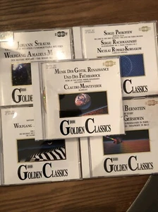 DDD Golden Classics 5 CD Lot Monteverdi, Gershwin, Prokofiev, Mozart & Strauss - Picture 1 of 10