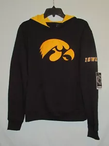 NWT Womens Iowa Hawkeyes Pullover Hoodie Colosseum Medium Roo Pocket - Picture 1 of 4