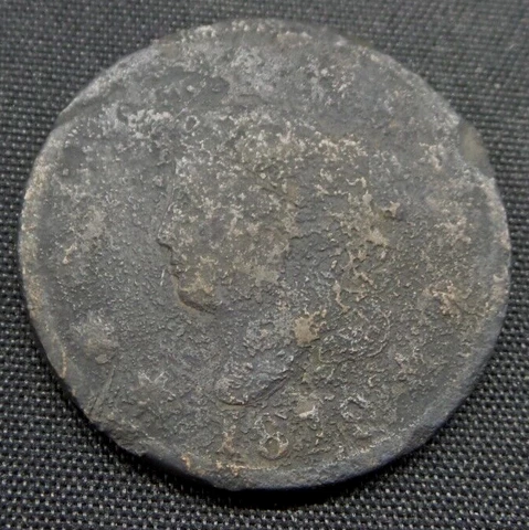 1819 Coronet Head Large One Cent 1c Coin - B578 Cover