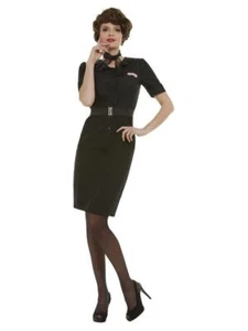 Adult Grease Rizzo Black Fancy Dress Pink Girls Costume - Picture 1 of 6