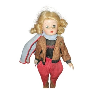 Madame Alexander Coca Cola Aviator Porcelain Doll  By Danbury Mint - Picture 1 of 4