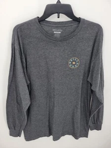Billabong Hemd Herren Large grau Rundhals Grafik Langarm Outdoor Freizeit - Bild 1 von 8