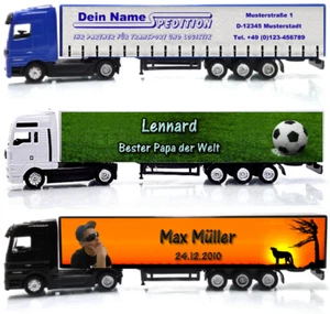 nicht nur für Trucker Babes personalisierter Modell Truck mit Namen  Foto Logo - Bild 1 von 10