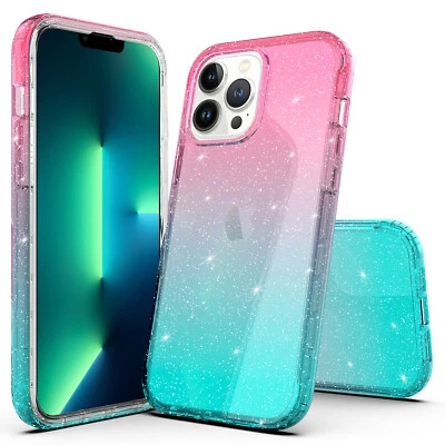 Funda transparente degradada híbrida transparente para iPhone 13 Pro Max / iPhone 12 Pro Max Foto 1 de 4