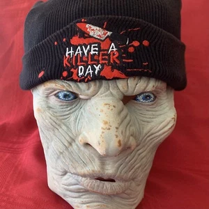 Have A Killer Day Spirit Halloween Black Winter Beanie Hat One Size - Picture 1 of 10
