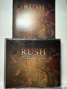 RUSH-CHRONICLES-BOOKLET-1990 MERCURY RECORDS DOUBLE CD-PROMO CUT-USED-OOP - Picture 1 of 7