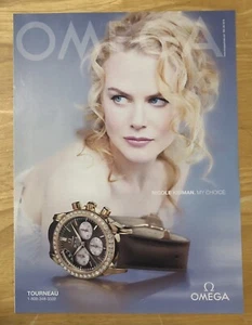 Nicole Kidman Omega Watches Print Advertisement Y2K Celebrity Endorsement - Picture 1 of 1