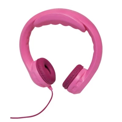 Kinder-Kopfhörer Kids Kindersicher Ohrhörer gepolstert biegsam rosa Kabel 3,5mm - Bild 1 von 4