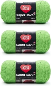 Super Saver Spring Green Filato - Confezione da 3 198G/7Oz - Acrilico - 4 Medium (Peggiorato - Foto 1 di 3