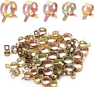 Fascette Stringitubo a Molla 50 Pezzi 5-5 Mm (5Mm,6Mm,7Mm,8Mm,9Mm) - Foto 1 di 12