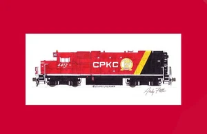 CPKC (Canadian Pacific KCS) GP38-2 4412 11x17" impresión mate firmada por Andy Fletcher - Imagen 1 de 1