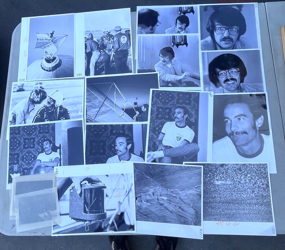 Vintage Hot Air Balloon Free-Flight Hang Glider Original Photograph Photo Lot - Image 1 of 4