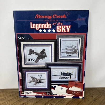 Stoney Creek 191 Legends of the Sky 1997 Cross Stitch Patterns Vintage Military - Image 1 of 4