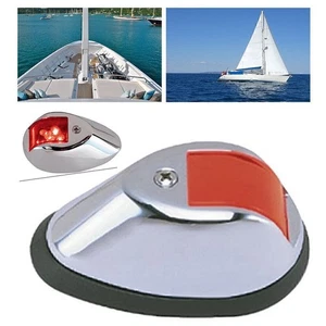 1x Luz de navegación roja para barco marino yate popa 12V LED NAV Lámpara Acero inoxidable - Imagen 1 de 3
