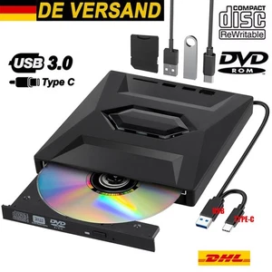 7 in 1 USB 3.0 Externes Laufwerk DVD CD UHD 4K Brenner Player für Laptop PC - Bild 1 von 12