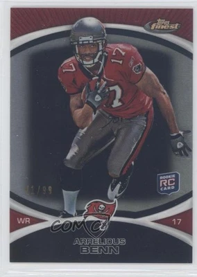 2010 Topps Finest Black Refractor /99 Arrelious Benn #116 Rookie RC - Image 1 of 2