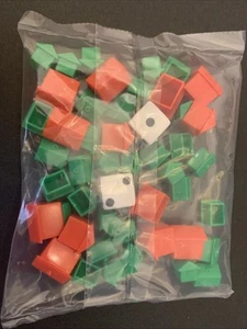 Monopoly Replacement Pack - Houses, Hotels And Dice Factory Sealed - Picture 1 of 1
