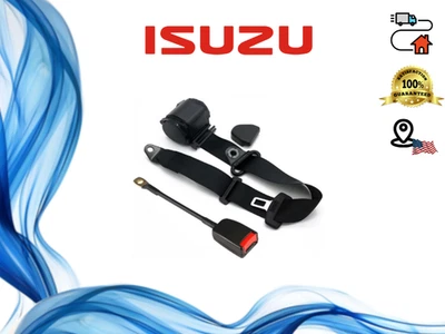 Ремень безопасности передний точечный для всех автомобилей Isuzu 1 шт. регулируемый тип материала черный - Изображение 1 из 4