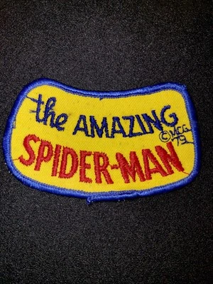 Vintage AMAZING SPIDER-MAN Marvel Comics Super-Hero Patch (1979) 4" x 2" - Image 1 of 2