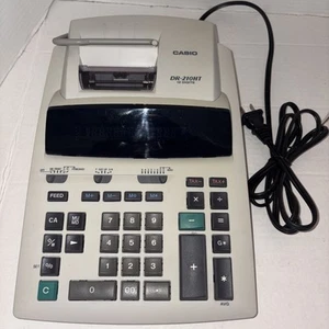 Casio 12-Digit Heavy-Duty Advanced Printing Tax Calculator DR210HT White - Picture 1 of 1