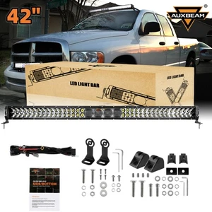 AUXBEAM Front Bumper 256W 28000lm 42'' Dual Row LED Light Bar for Dodge RAM 1500 - Imagen 1 de 12