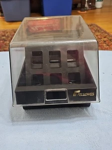 Vtg Fellowes Econo/stor 60 5.25 Floppy Disk Storage Box Case Holder 4 Divider - Afbeelding 1 van 11