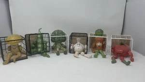 Anthropomorphe Vintage Gemüse Regal Sitter Figuren Lebensmittel Figuren 6 Stück - Bild 1 von 7