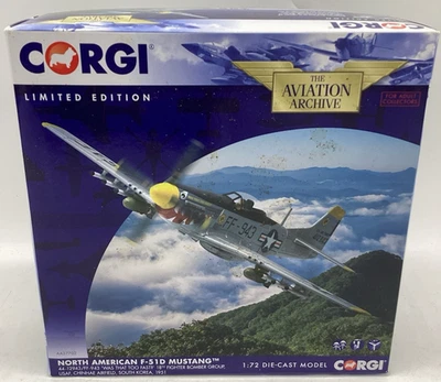 Corgi The Aviation Archive North American F-51D Mustang AA27702 Scale 1:72 Model - Image 1 of 4