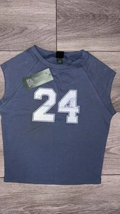 Wild Fable Größe XS Damen Kurzarm Cropped Shirt Blau Neu Mit Etikett  - Bild 1 von 6