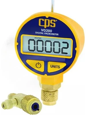 CPS Vacuum Gauge Digital W/Carrying & Adaptor # Vg200 (TO0102) - Image 1 of 4