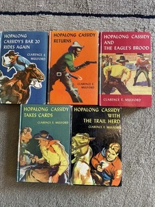 Hopalong Cassidy Clarence E Mulford Vintage Books Lot Of 5 - Imagen 1 de 8