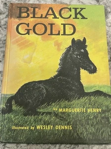 Black Gold By Marguerite Henry Copyright 1957 By Rand McNally & Co - Imagen 1 de 4